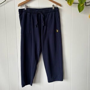 Polo Men's Navy Sweat Pants Cropped | XL